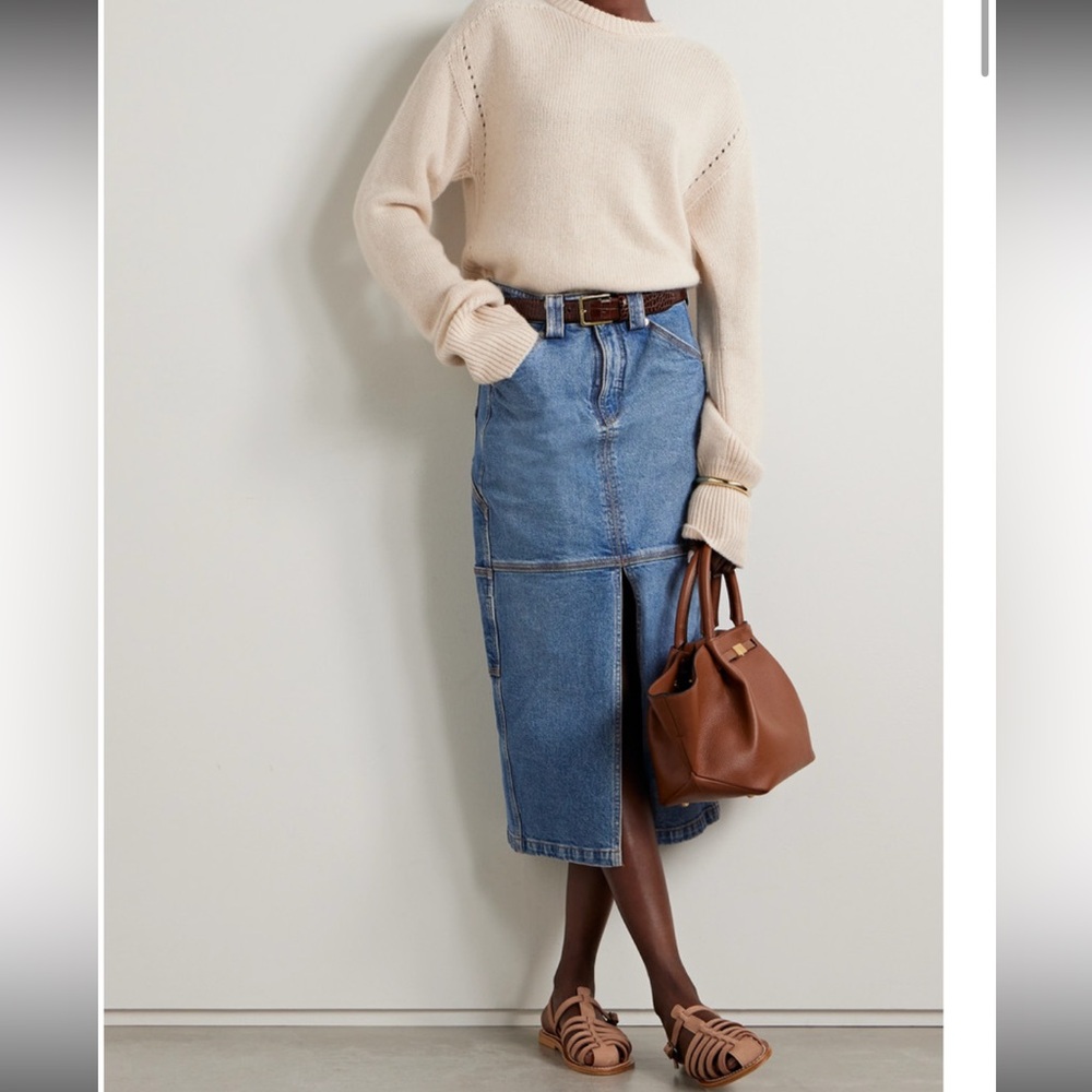 A.L.C. Women's Denim Midi Skirt